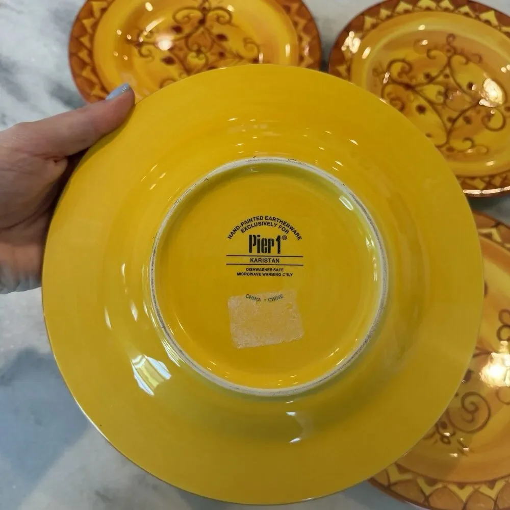 Pier 1 One‎ Karistan Salad Plates | Earthenware | Set of 4